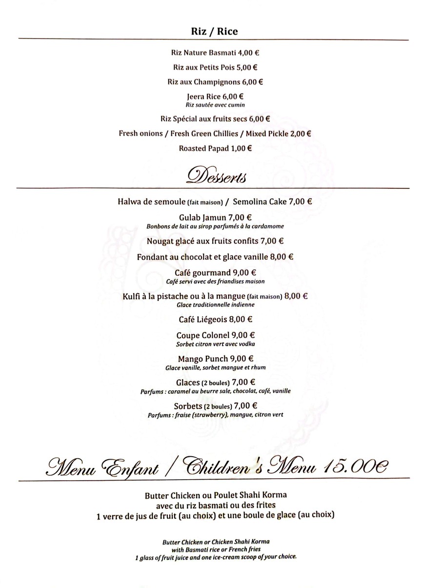 Mumbai Lounge menu 5
