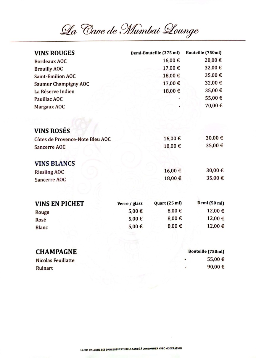 Mumbai Lounge menu 9