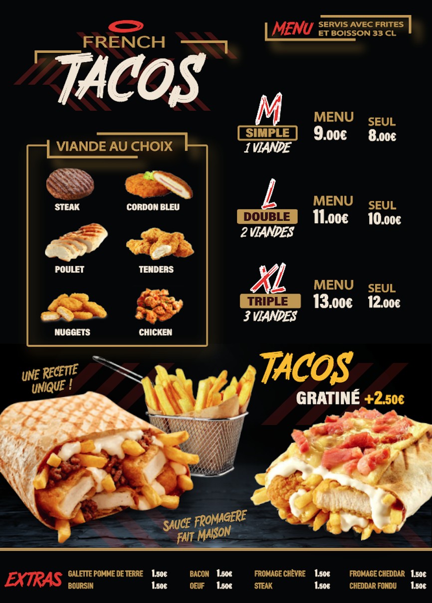 Maestro Burger's menu 3