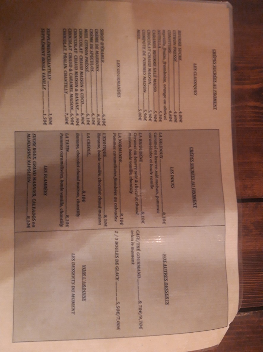 Les Docks 13/14 menu 2
