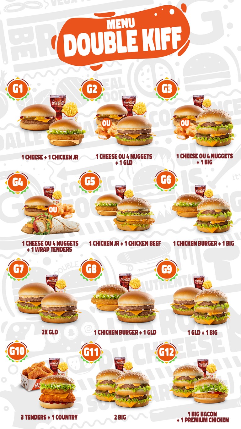 G La Dalle menu 3
