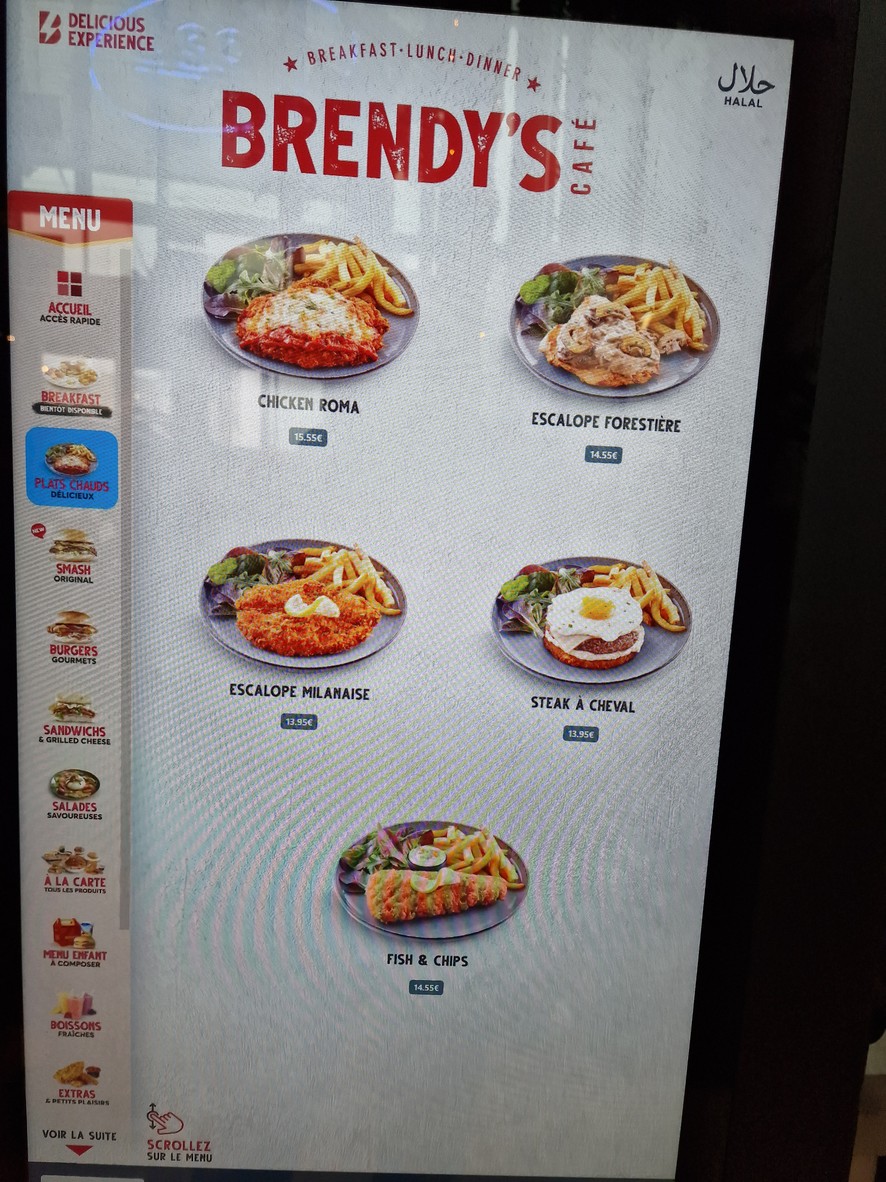 BRENDY'S CAFÉ LA DÉFENSE menu 1