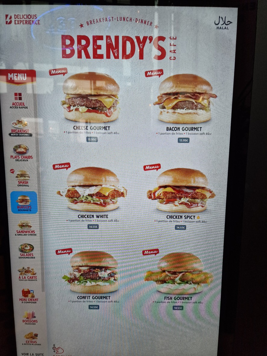 BRENDY'S CAFÉ LA DÉFENSE menu 3