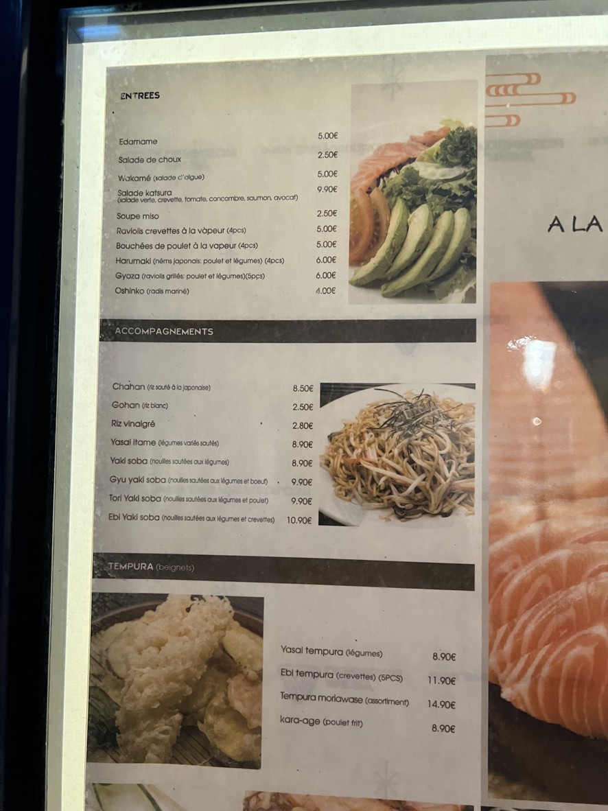 Katsura menu 2