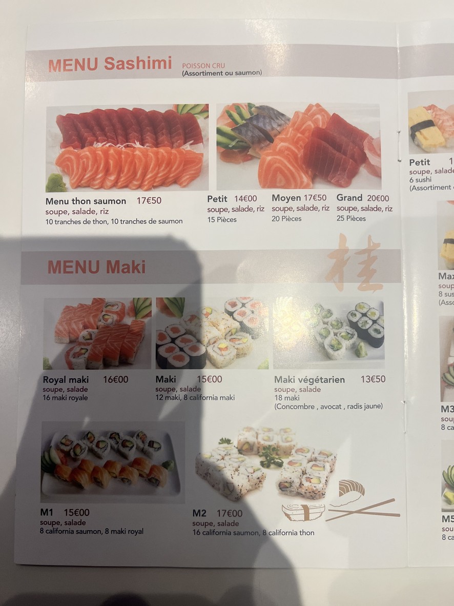 Katsura menu 5