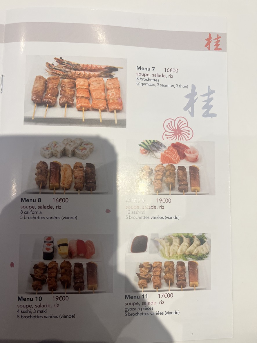 Katsura menu 7