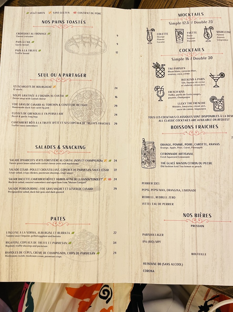 Le Bouchon menu 3