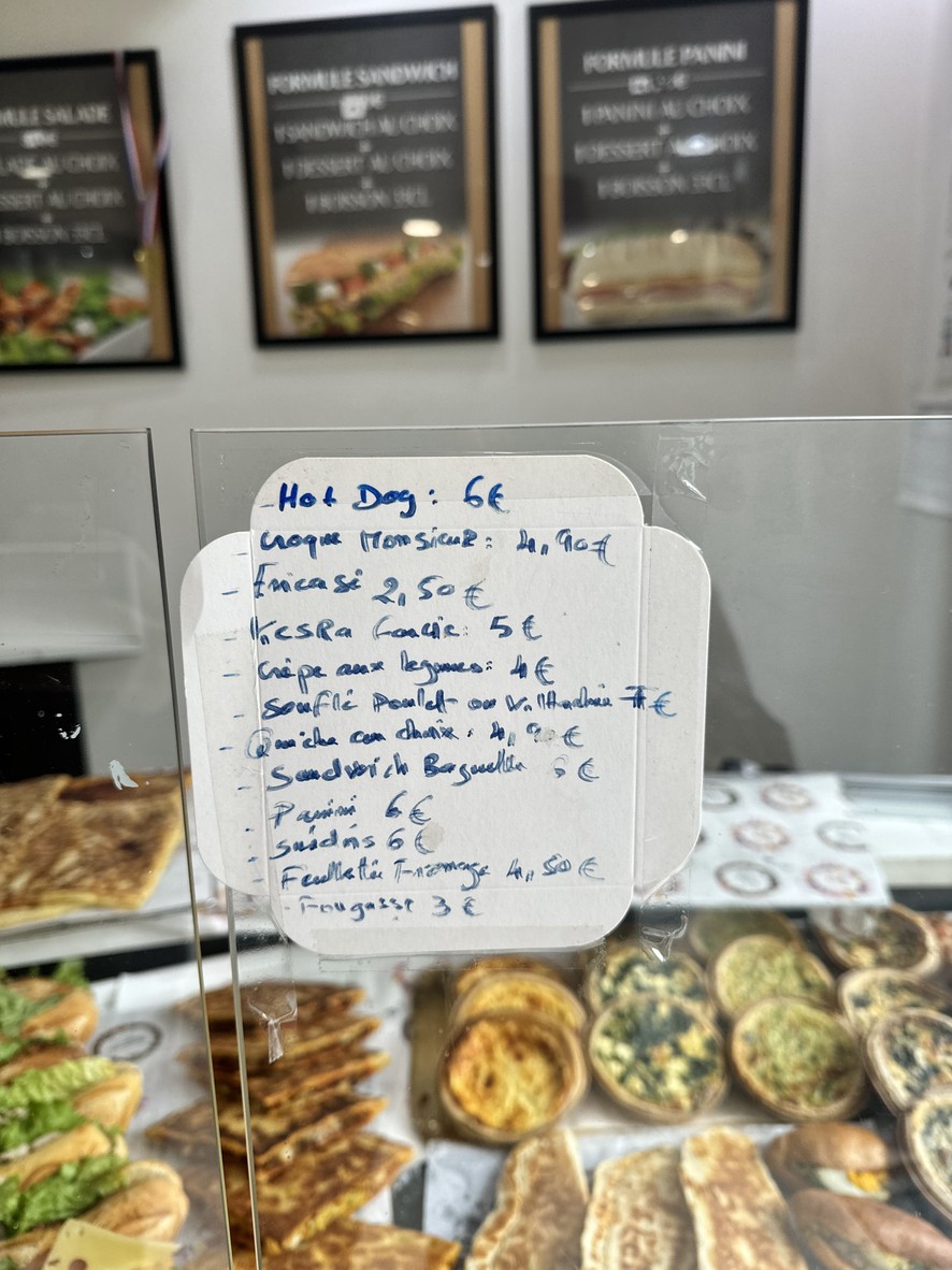 Boulangerie du Palais menu 2
