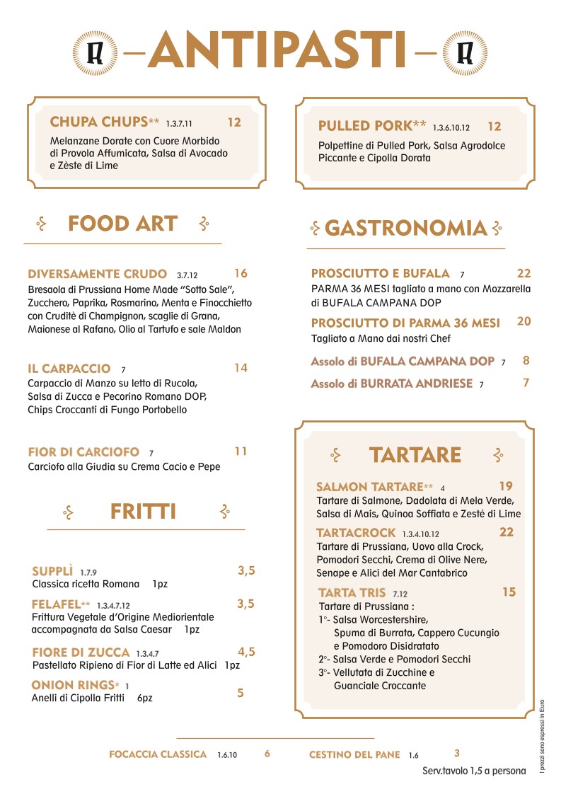 Rosso Eat Drink Stay menu 1