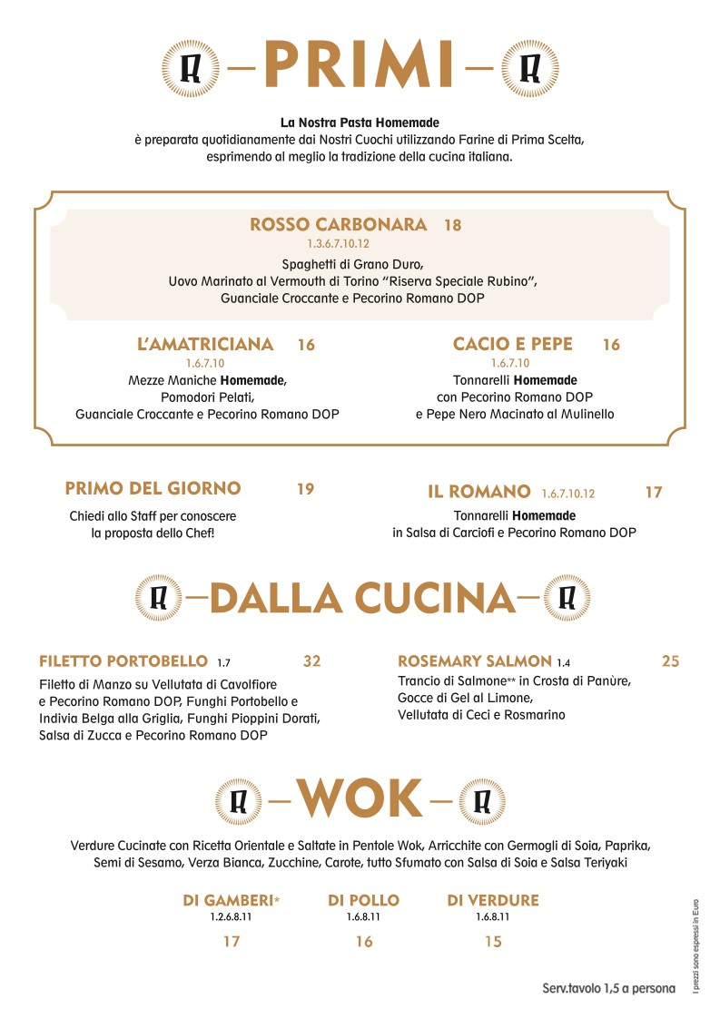 Rosso Eat Drink Stay menu 2