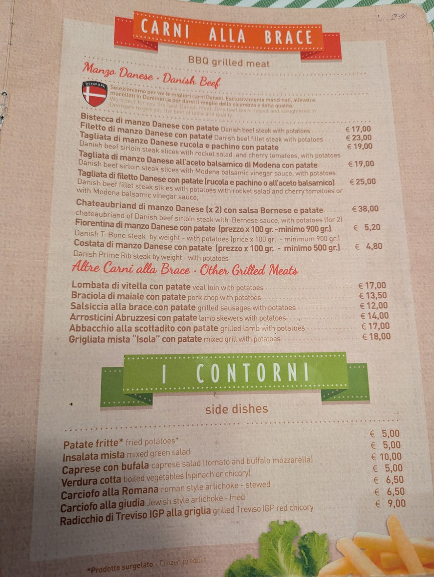L'Isola della Pizza menu 3