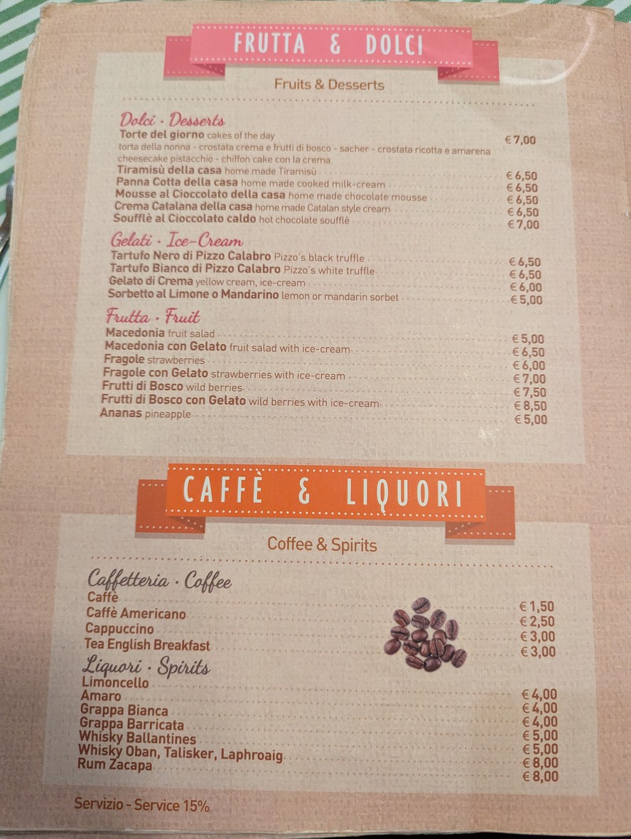 L'Isola della Pizza menu 4