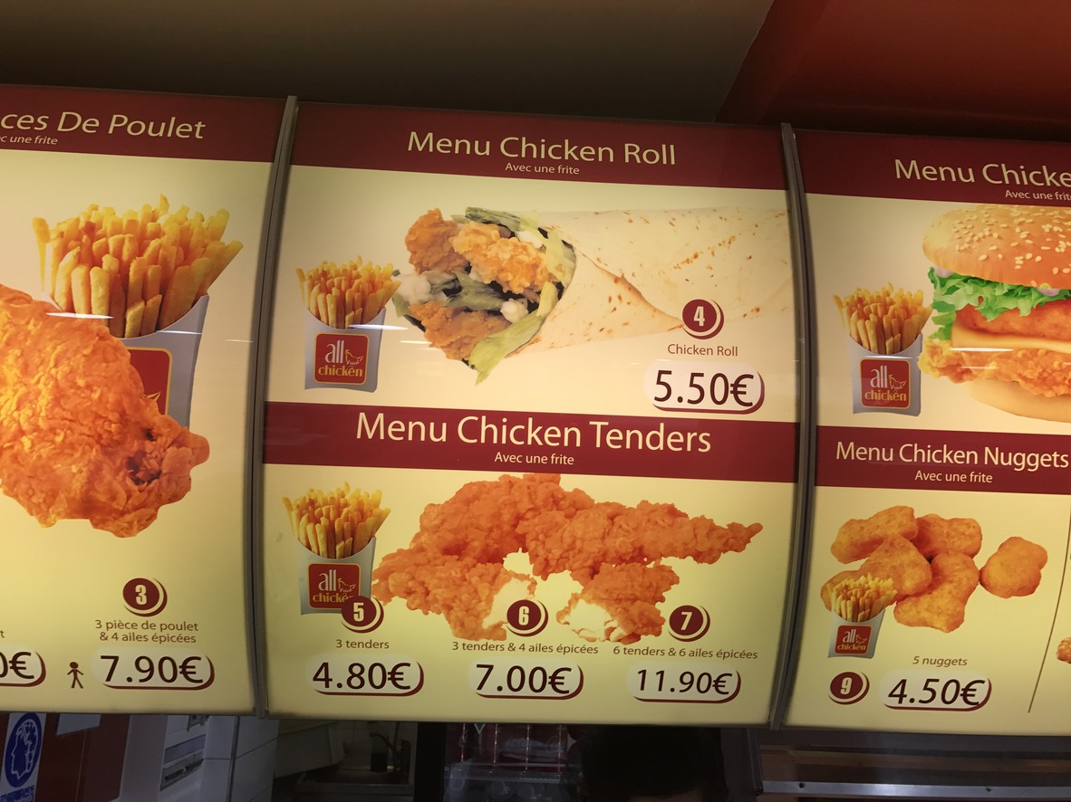 All chıcken menu 2