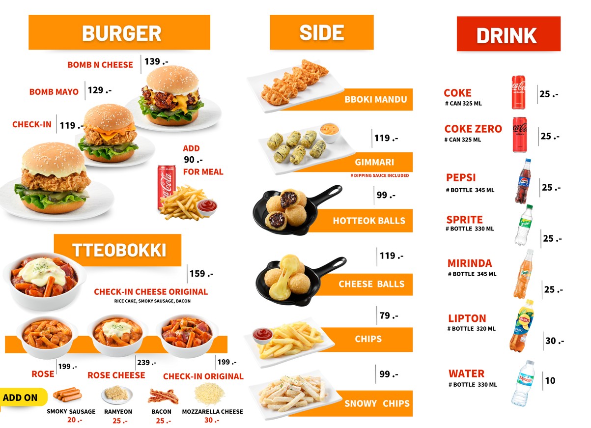 Check-in Chicken Sukhumvit 65 menu 3