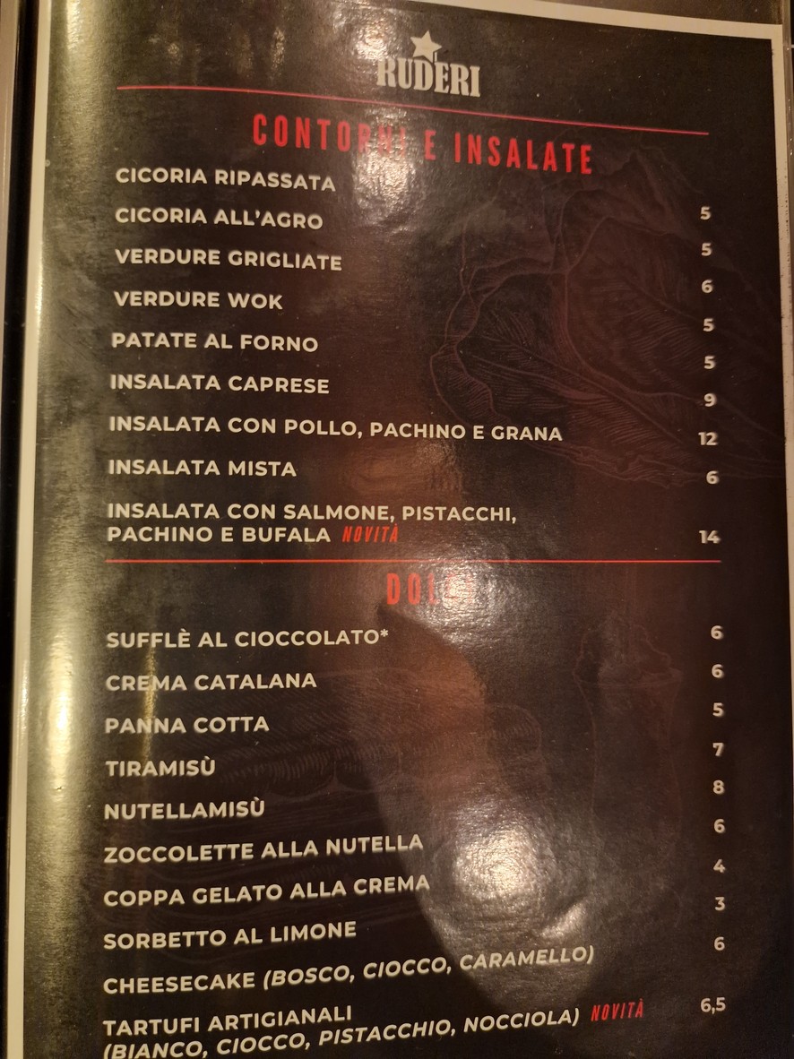 I Ruderi Tavern & Butchery menu 2