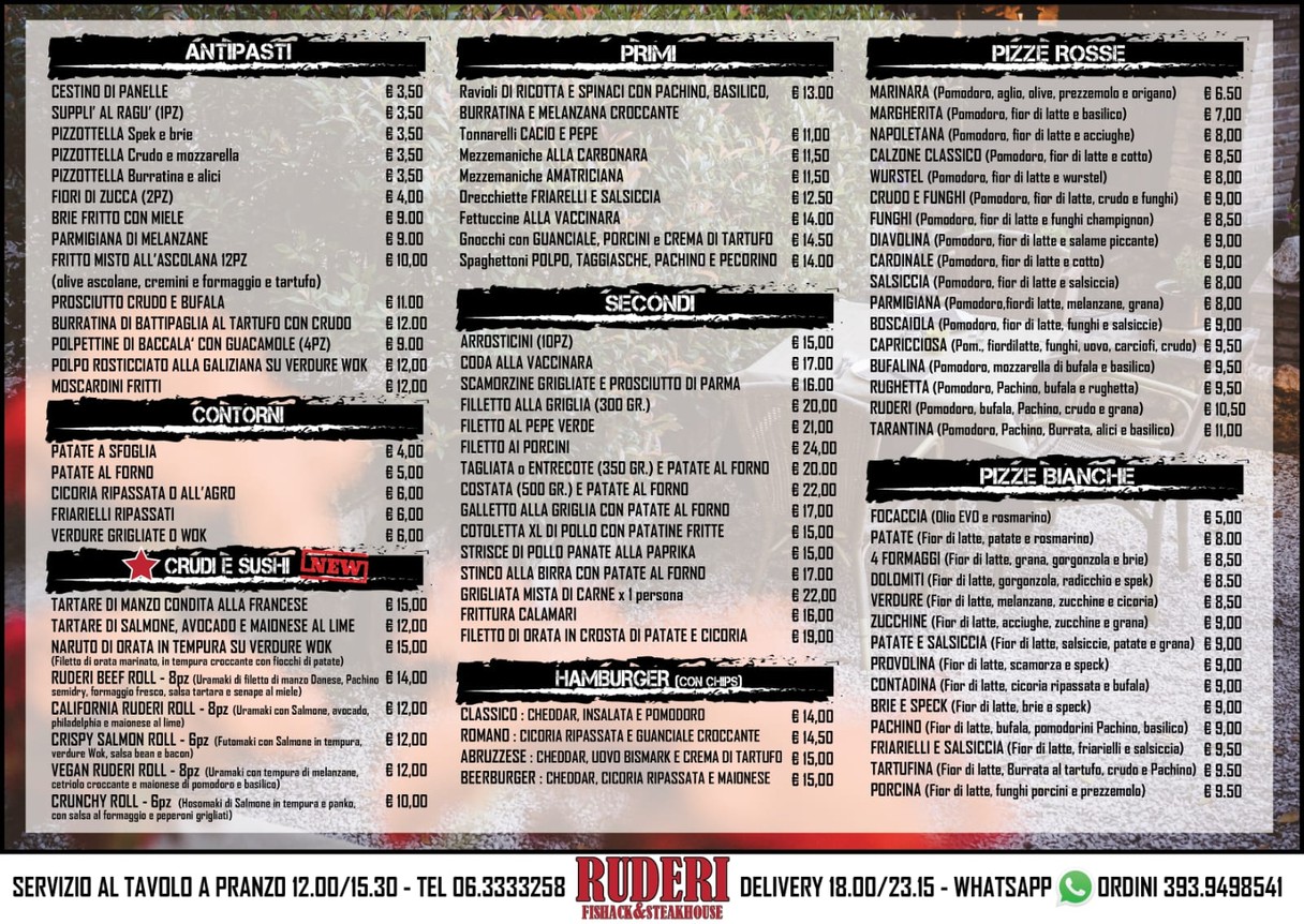 I Ruderi Tavern & Butchery menu 4