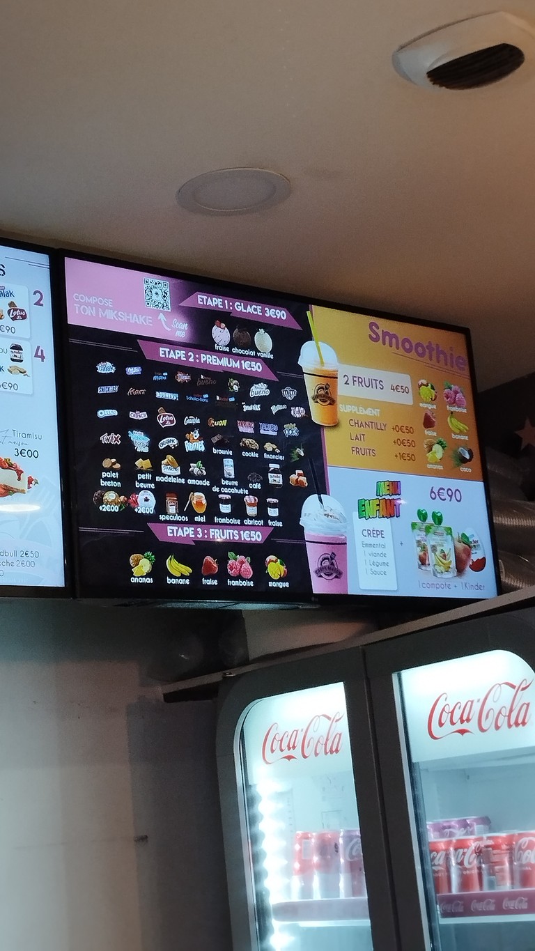 Crepe Maker menu 4