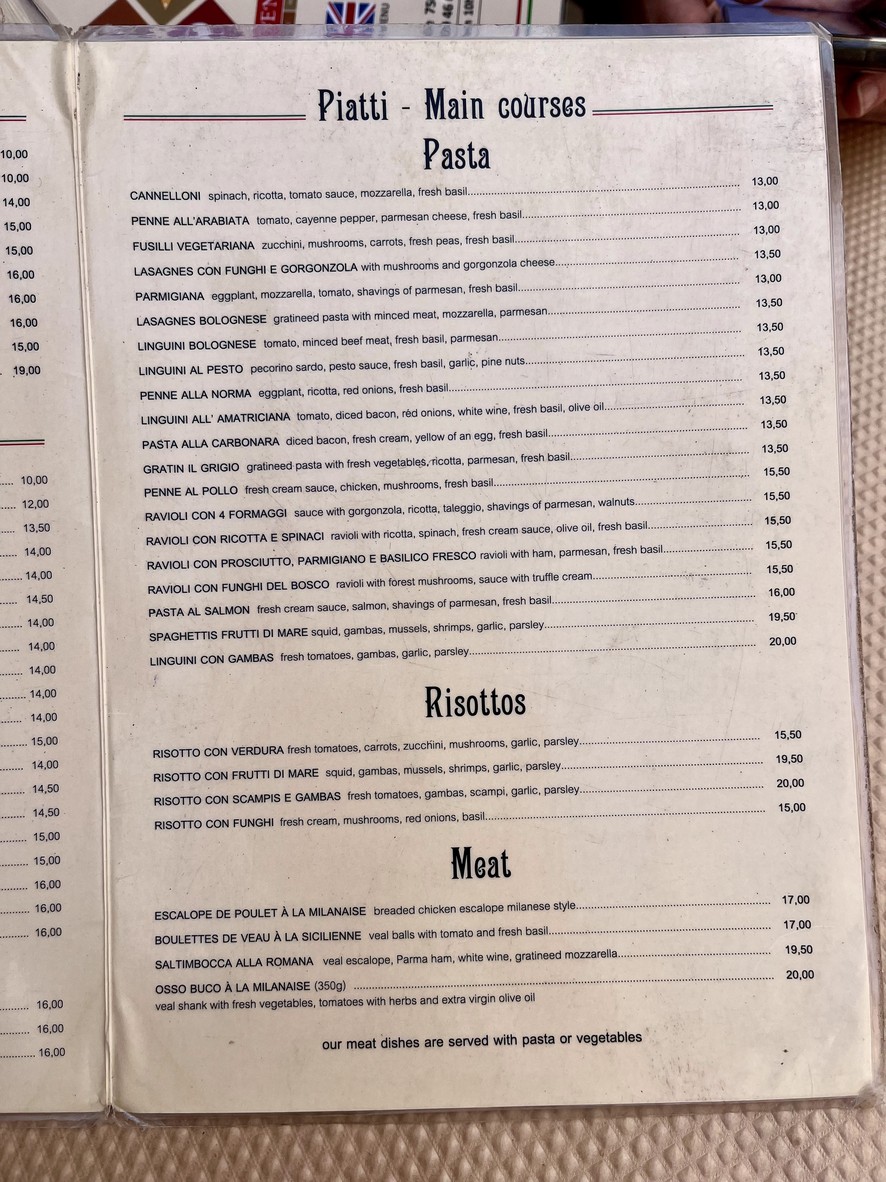 Le Den menu 2