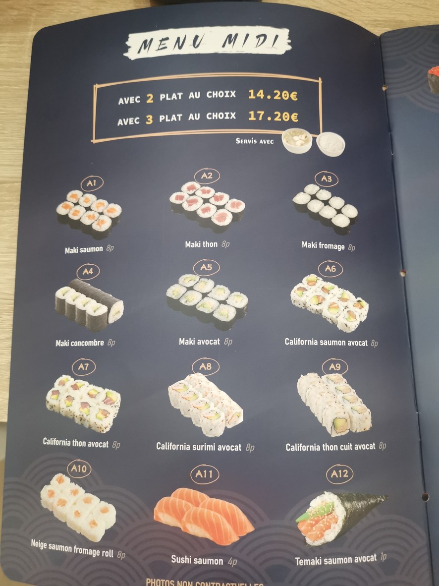 FOFO menu 1
