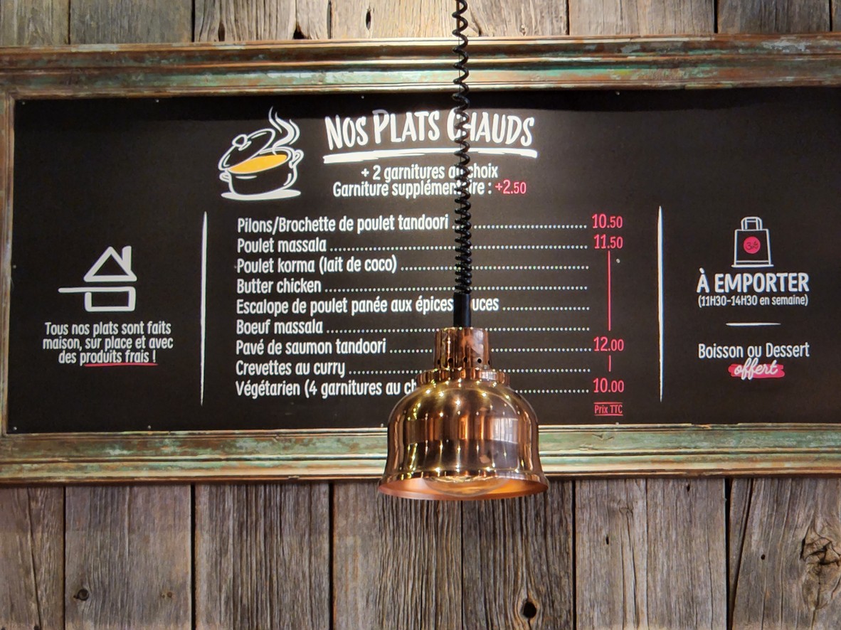 Bollynan streetfood indienne - Montorgueil menu 2