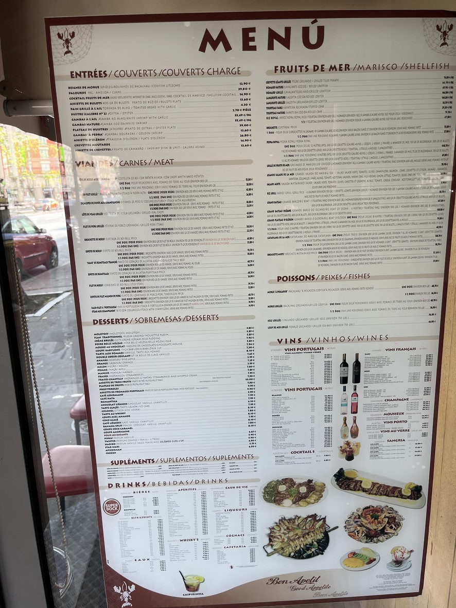 Pedra Alta menu 1