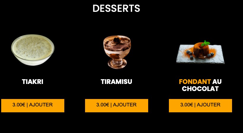 African Evasion Ivry menu 5