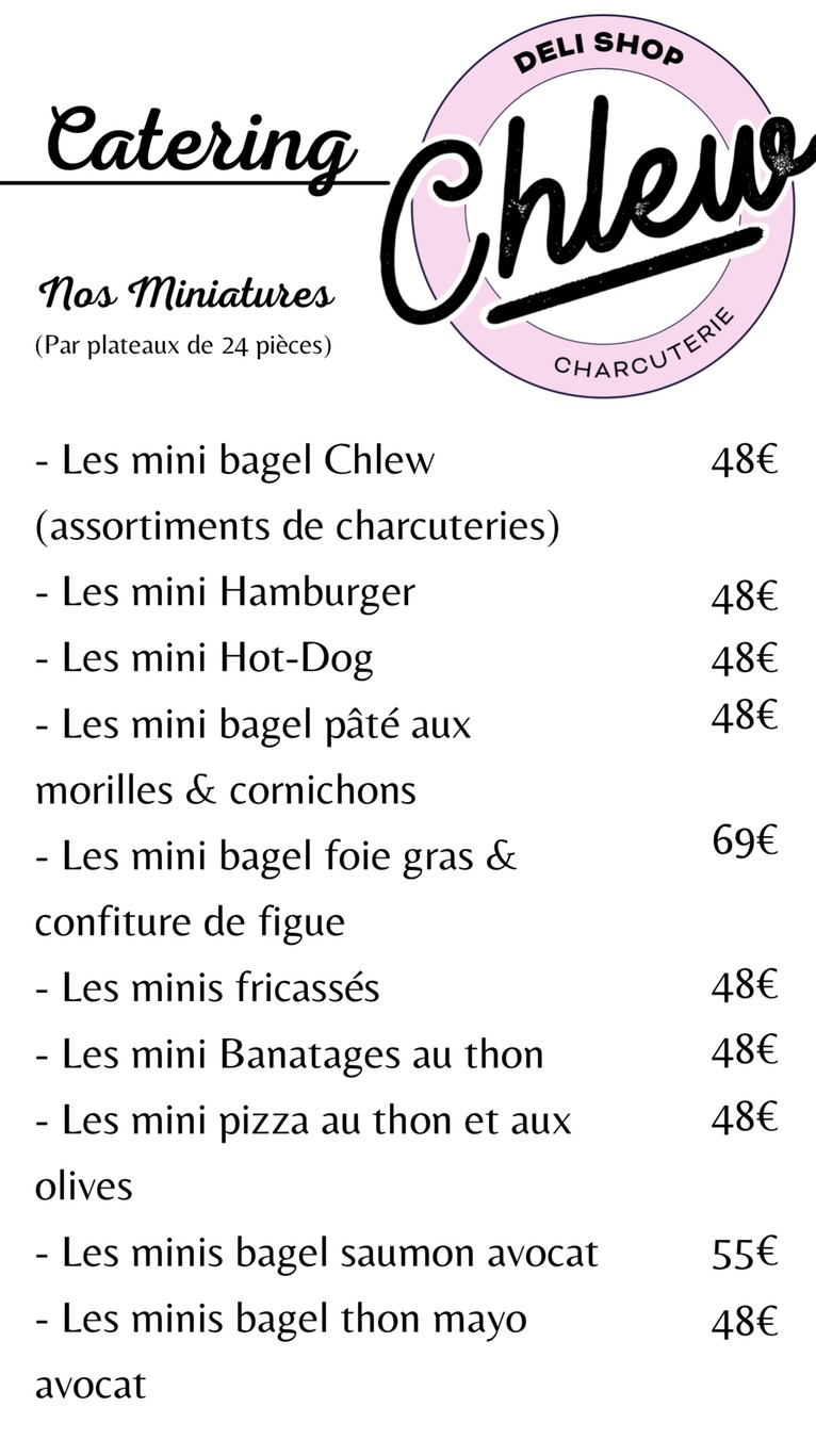 Chlew menu 2