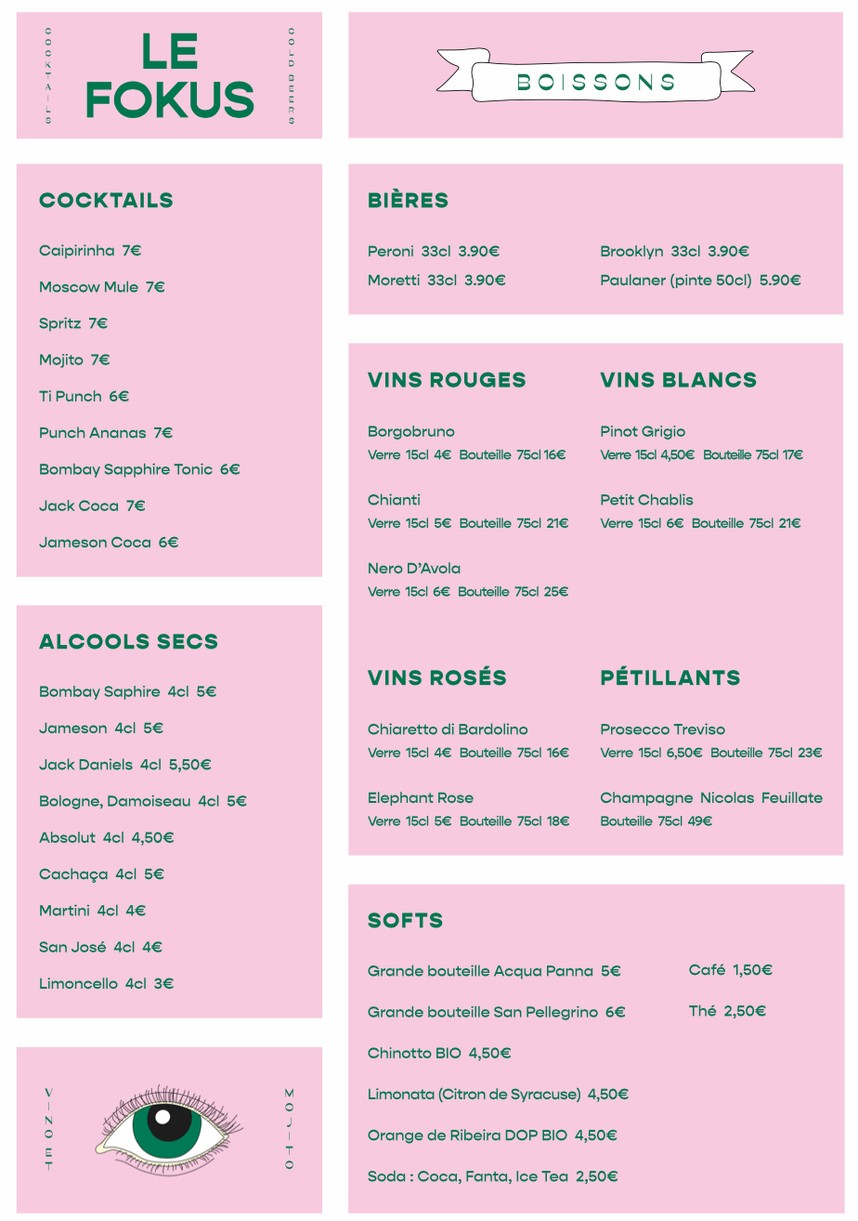 Prince pinsa menu 2