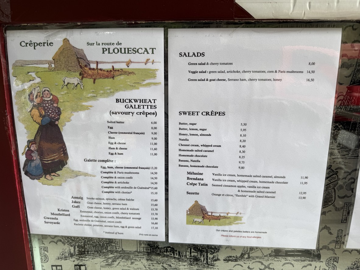 Sur la route de Plouescat menu 1