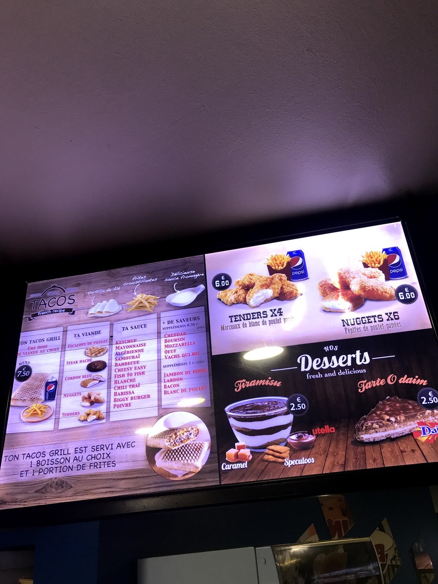 King Burger menu 4