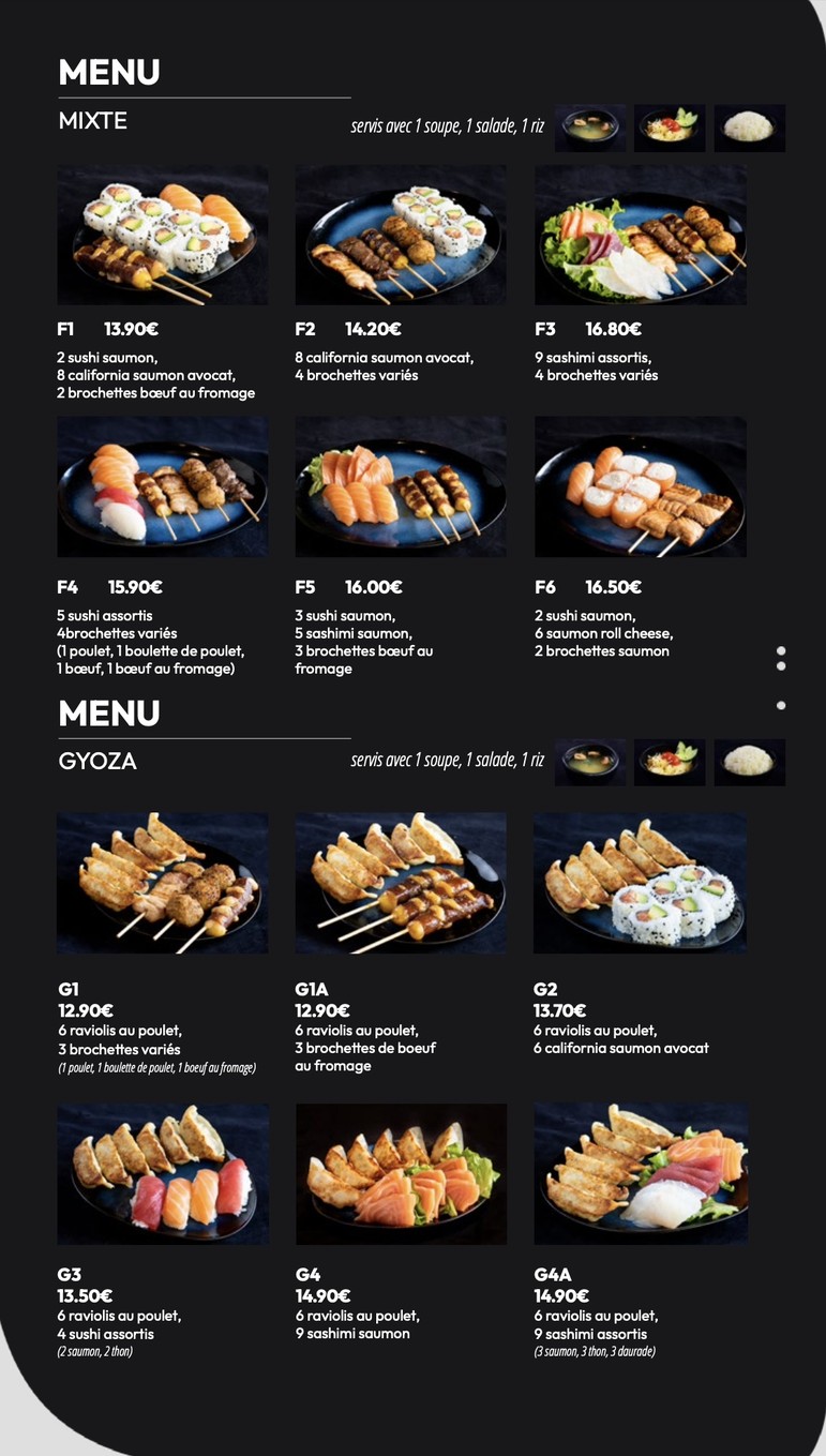 Izu Sushi Vanves menu 7