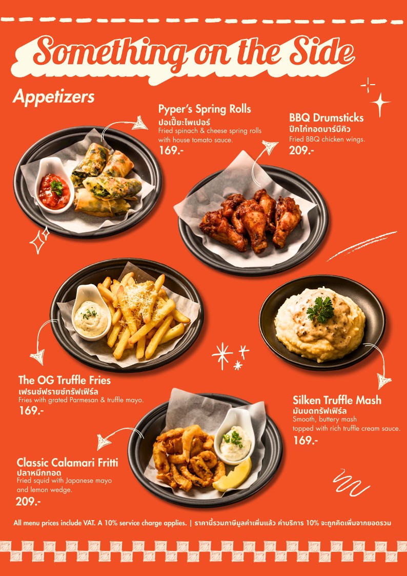Pyper’s Pasta menu 1