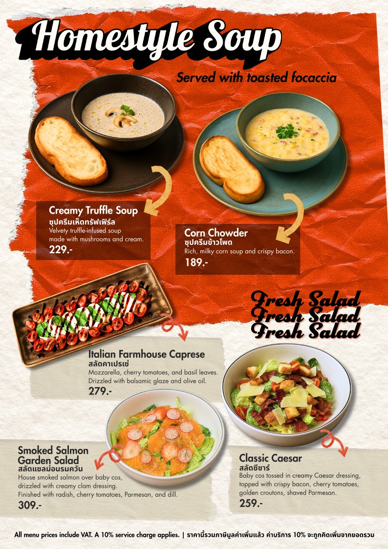 Pyper’s Pasta menu 2