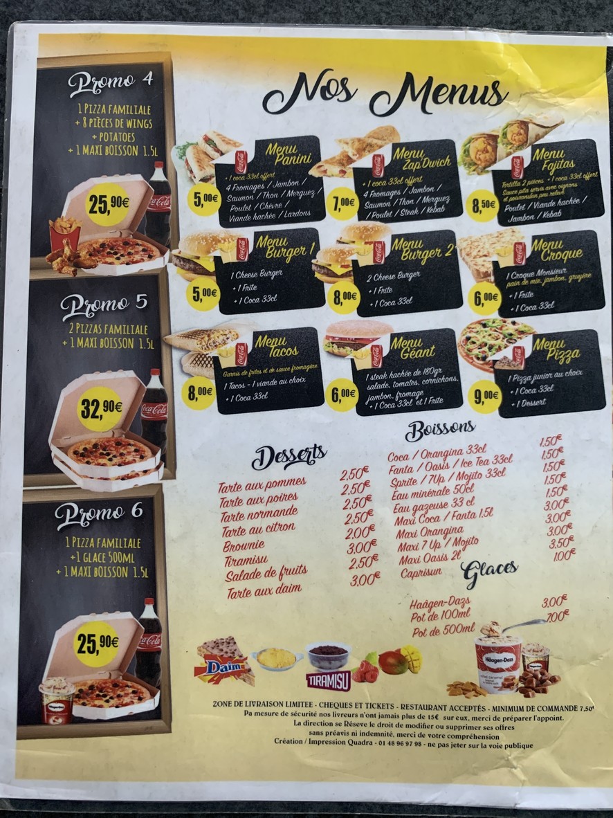 Pizza Maestro. menu 3