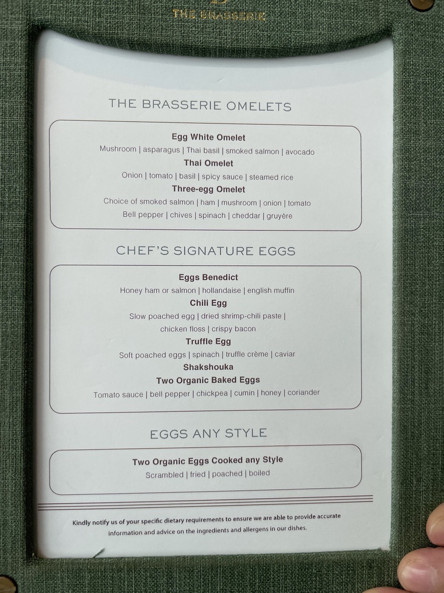 The Brasserie menu 2