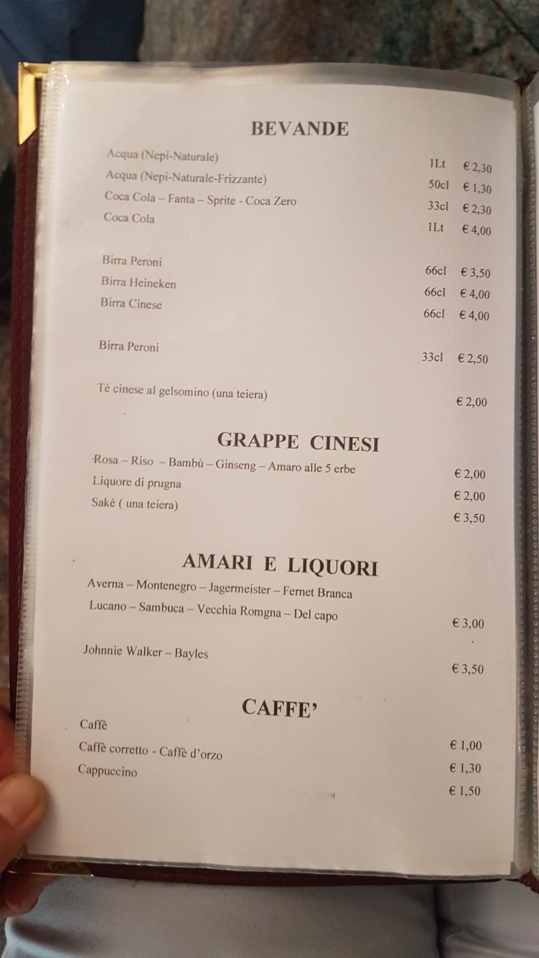 Vento Dell'Est menu 10