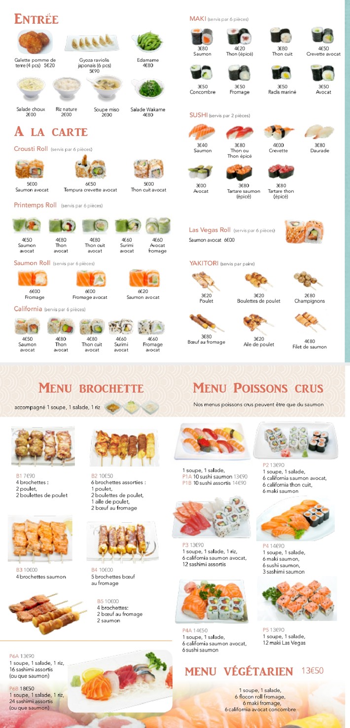 Bo Sushi menu 3