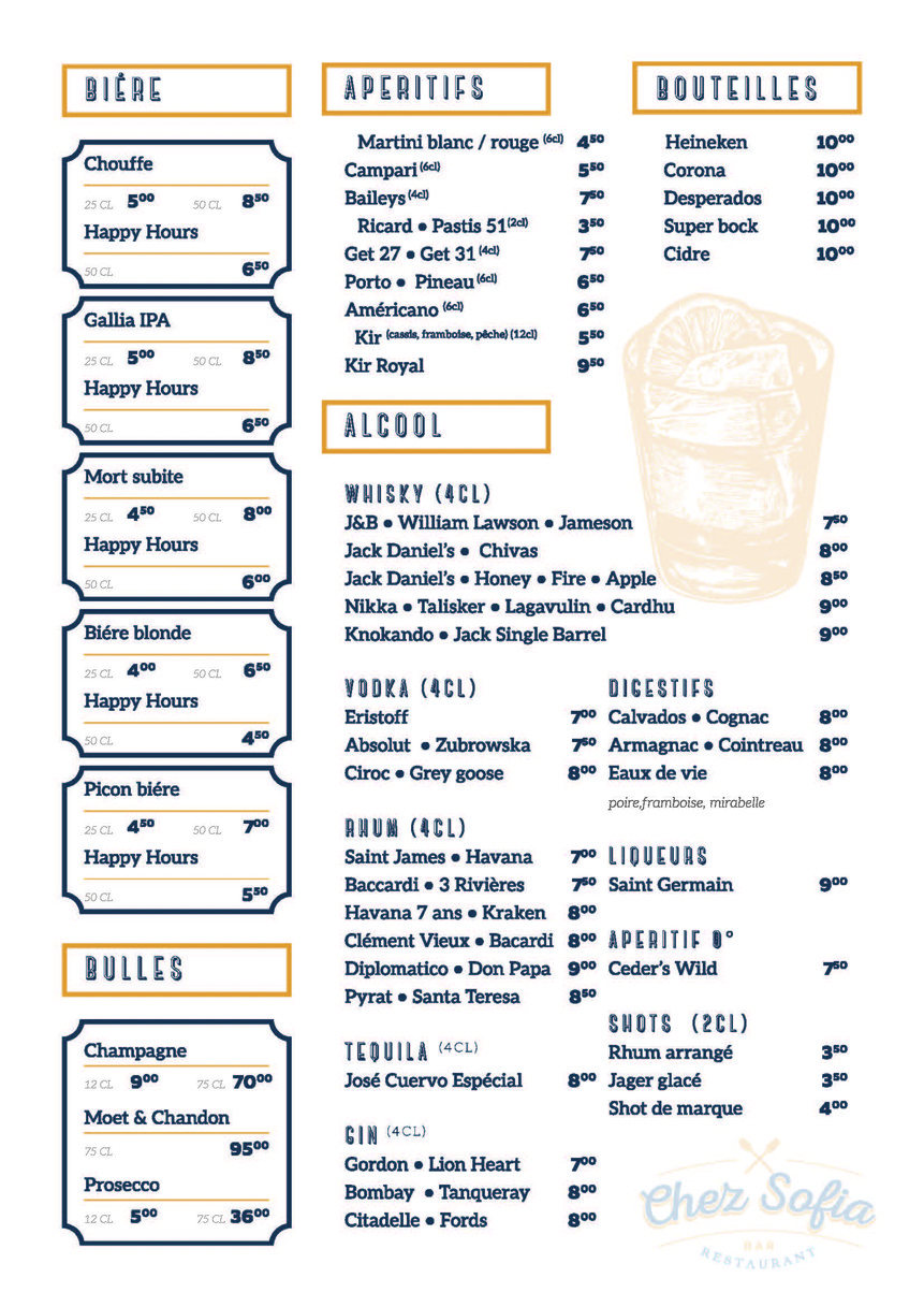 Chez sofia menu 4