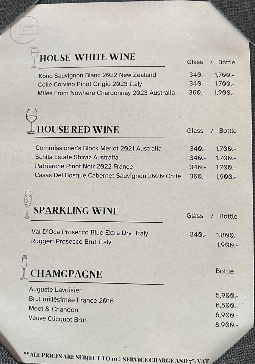 The Irish Pub Bangkok menu 3