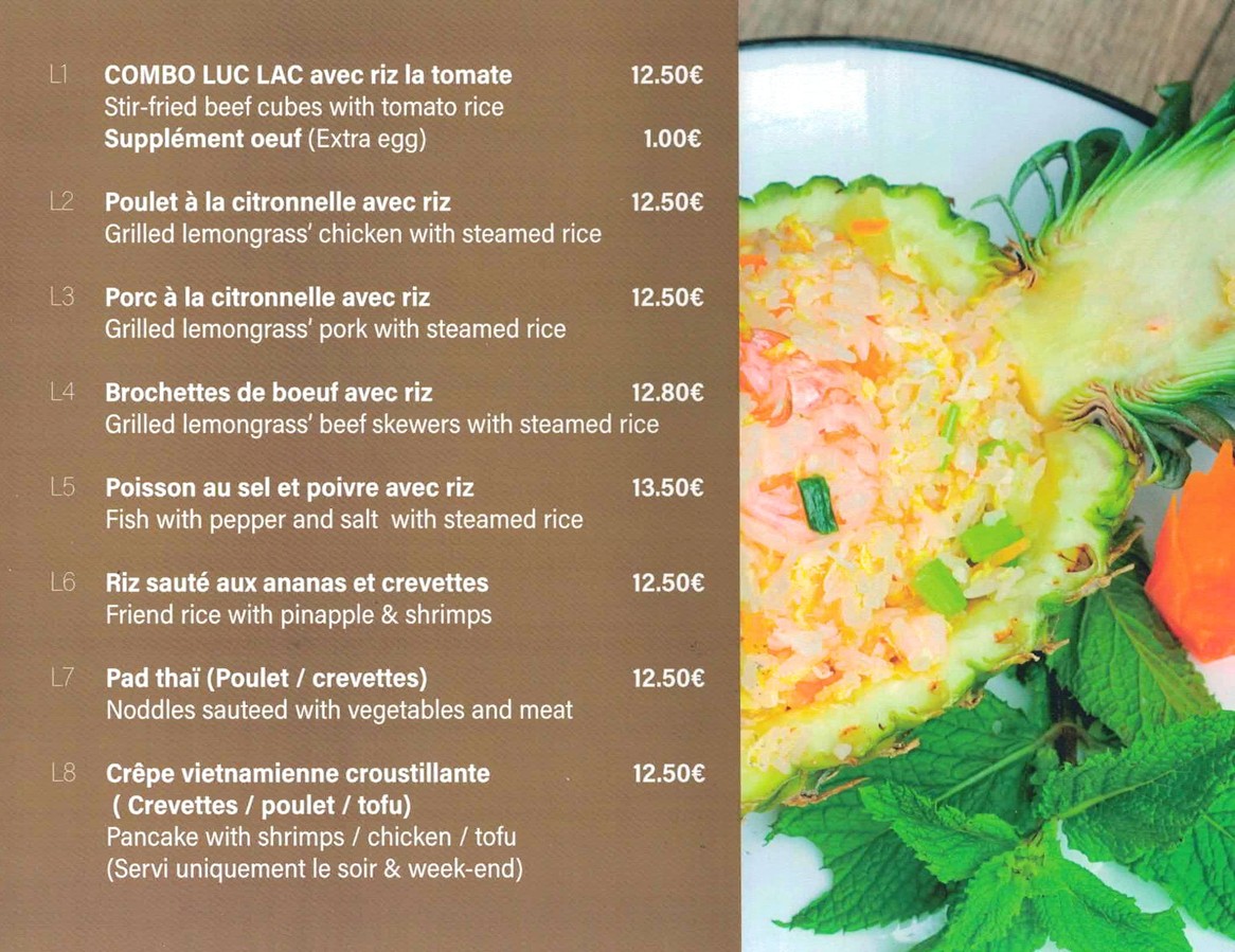 Vietnam Kitchen menu 2