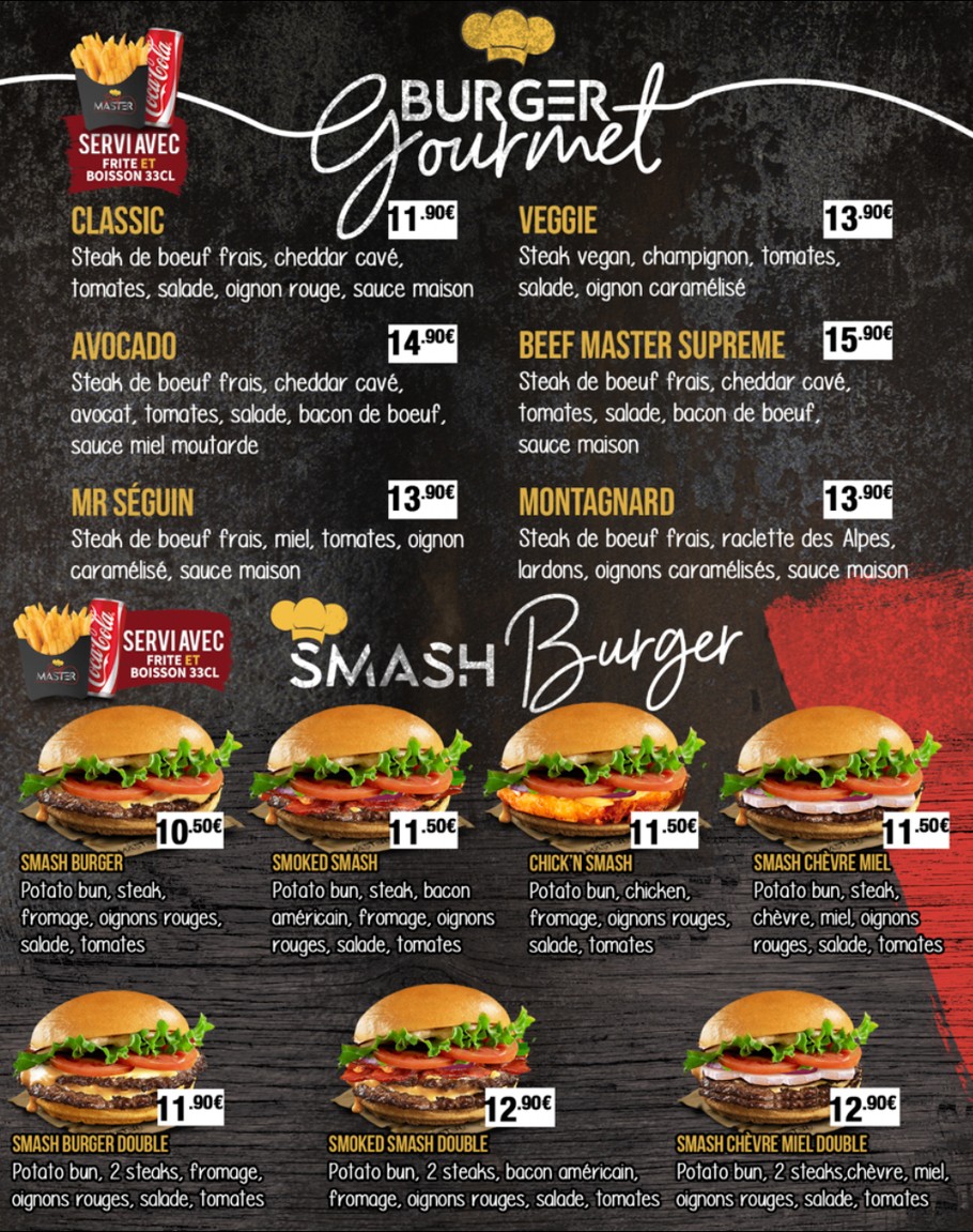 BEEF MASTER menu 3