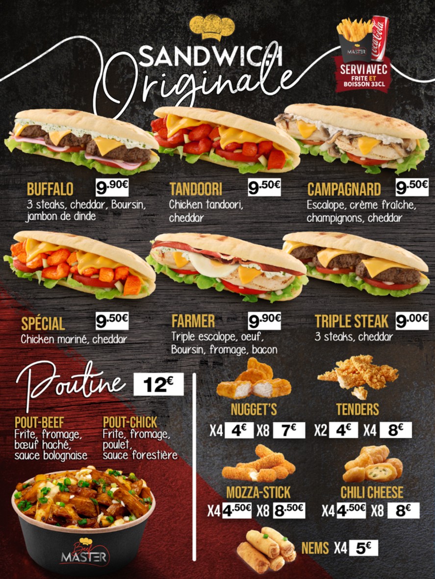 BEEF MASTER menu 4