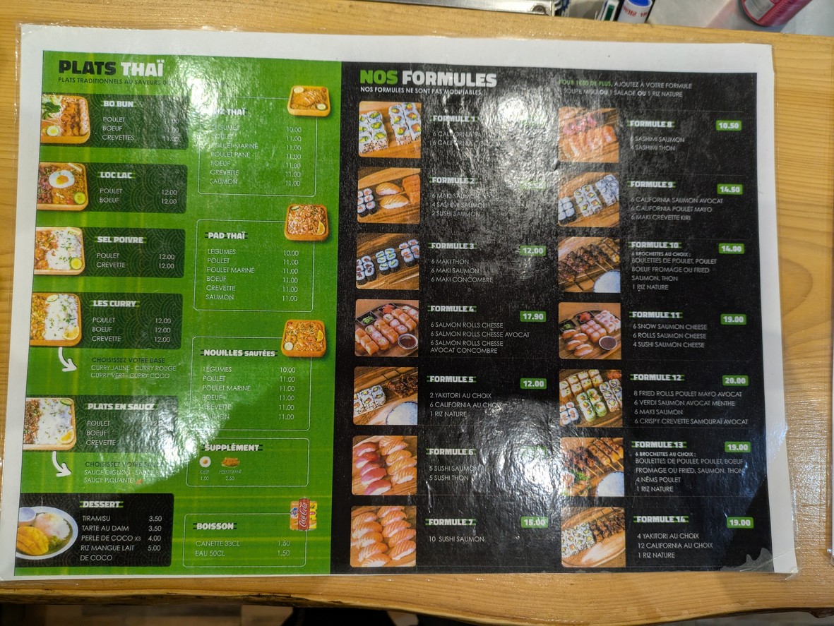 Asian Street Food menu 2
