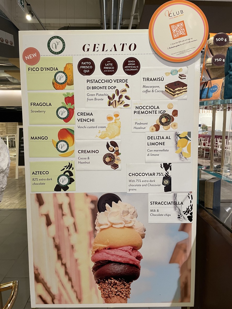 Venchi Cioccolato e Gelato, Eataly Roma Ostiense menu 1
