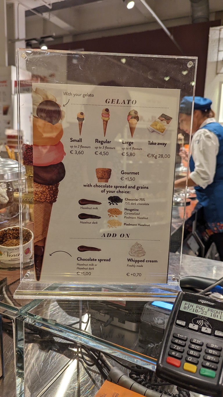 Venchi Cioccolato e Gelato, Eataly Roma Ostiense menu 2