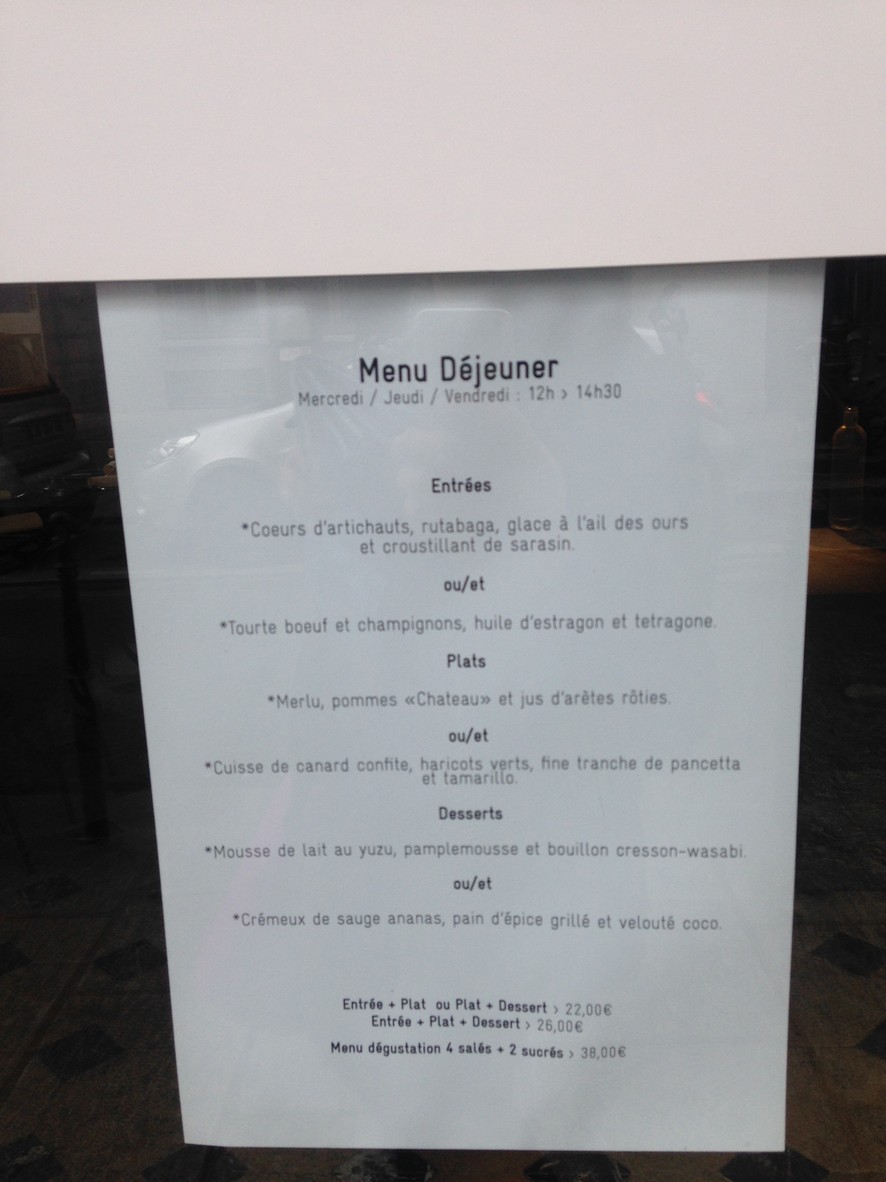 Dessance menu 2