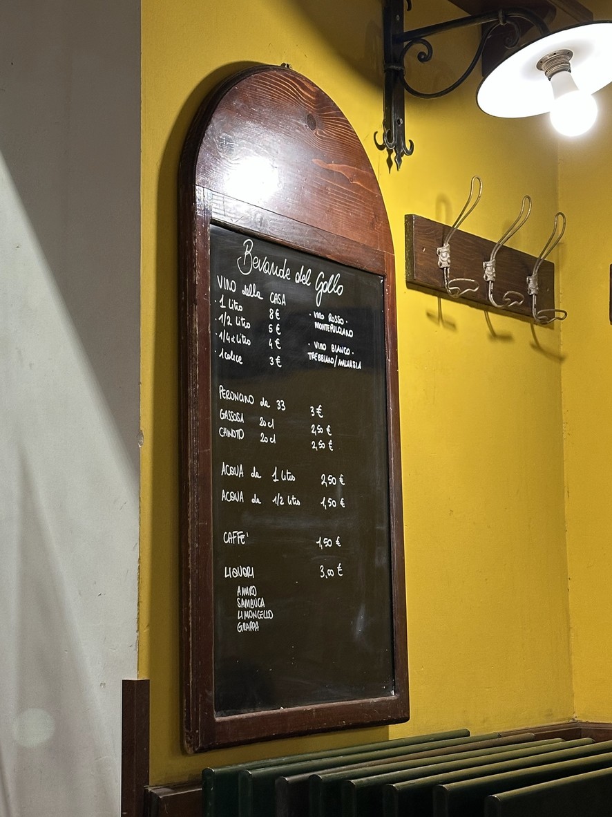 Trattoria Gallo Brillo menu 2