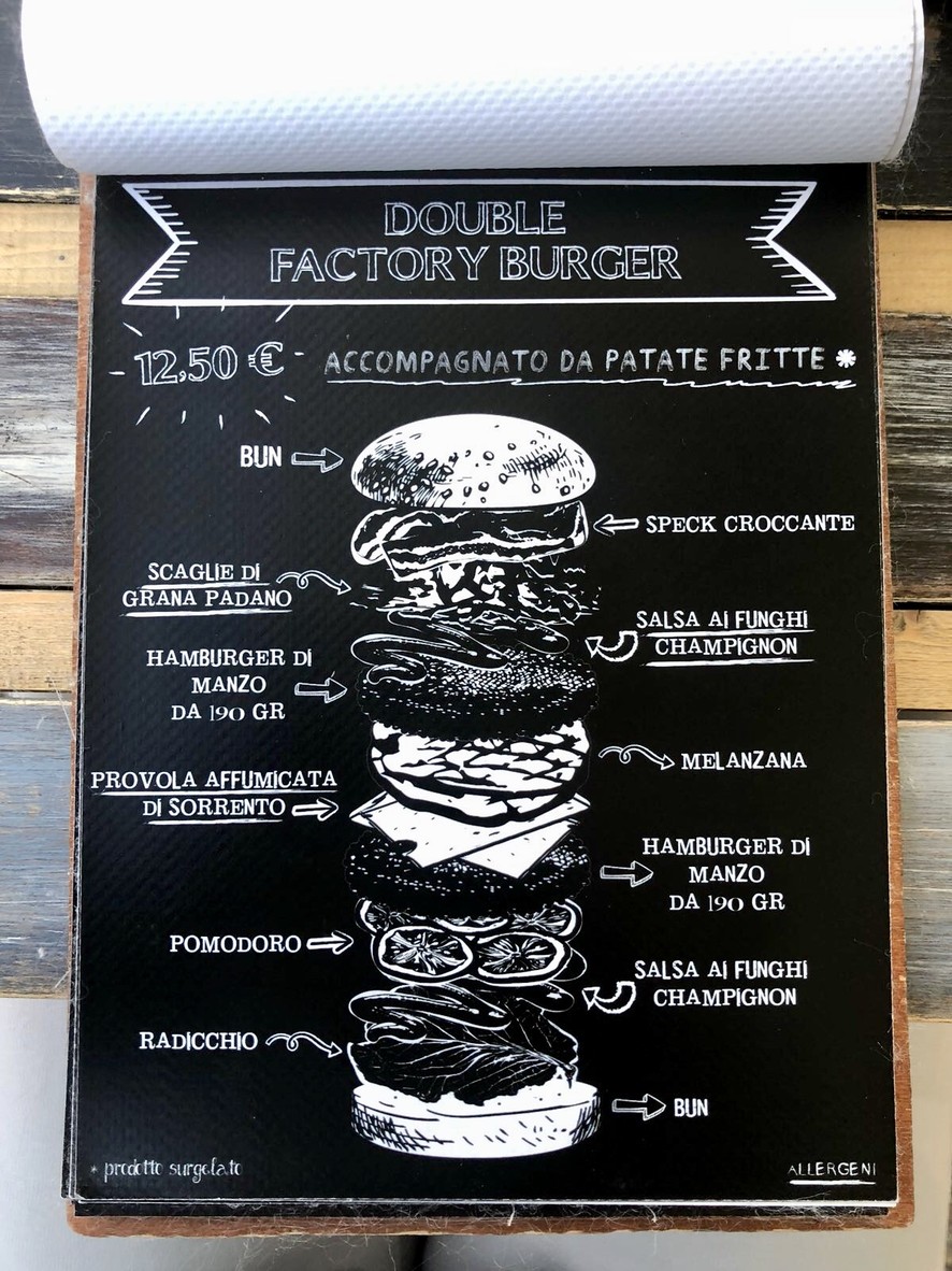 The Factory menu 3