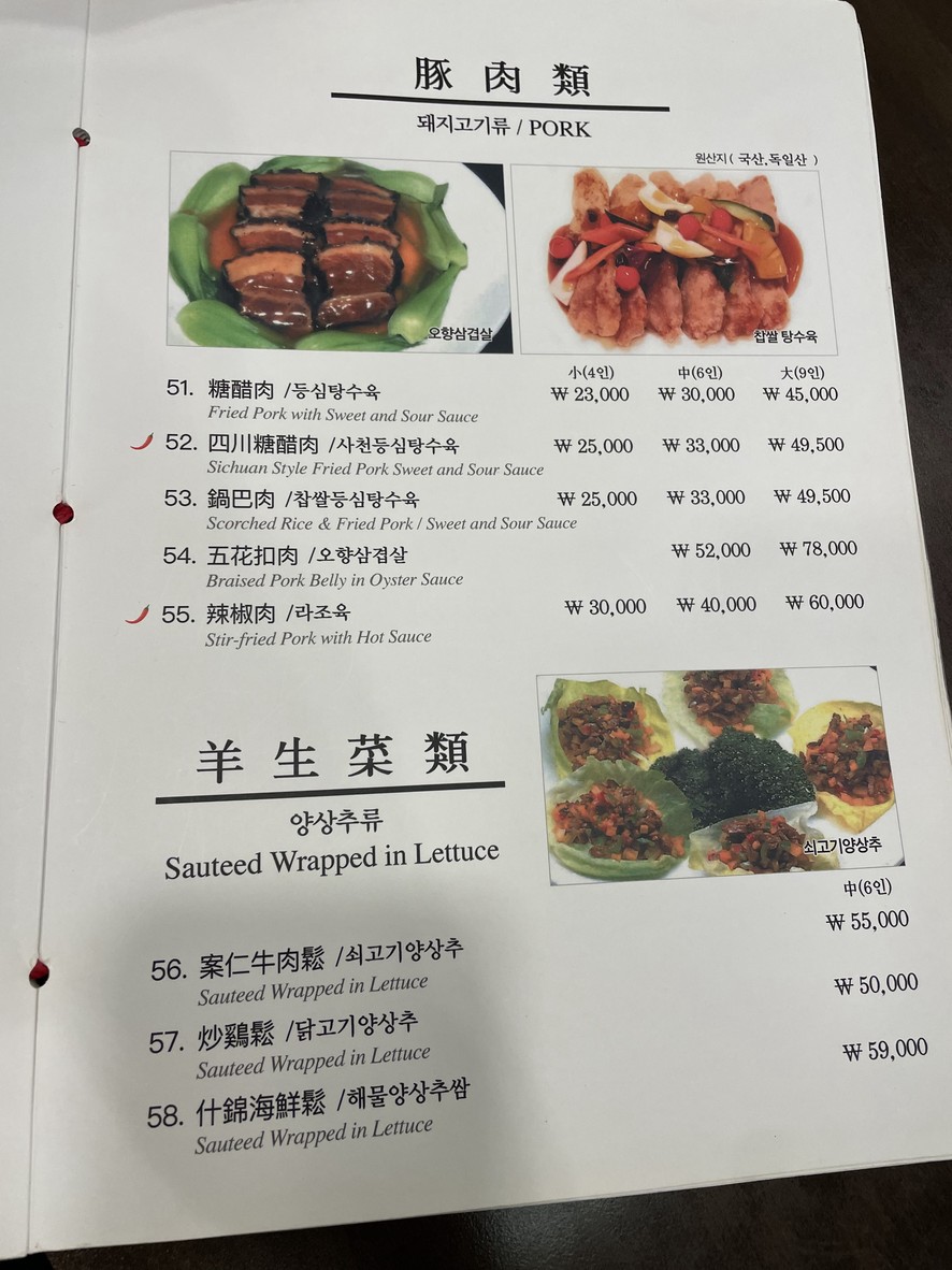 Wang Geum Seong Isu Station menu 4
