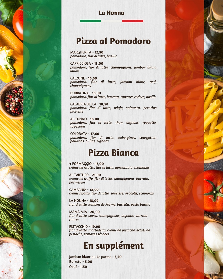 La Nonna menu 3